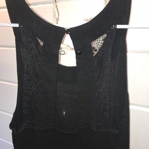 🌟3 for $20🌟 Black tank with lace back!
